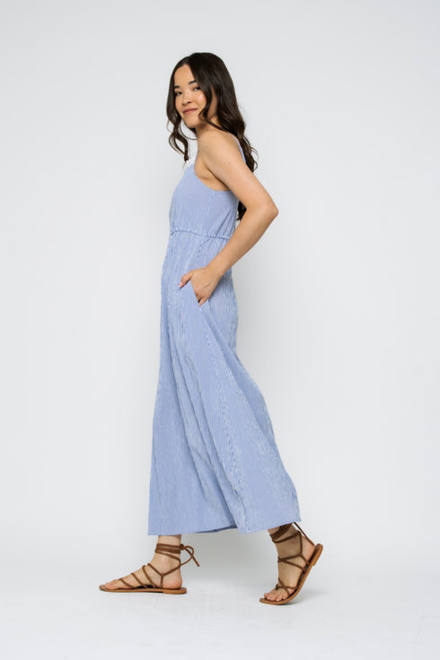 Marilyn-Eyelet Trim Sun Dress